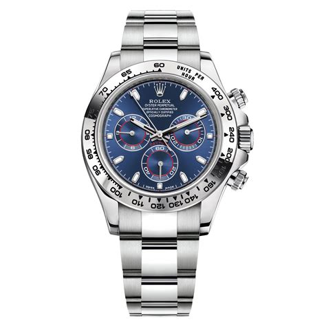 daytona white gold racing blue dial|Buy Used Rolex Daytona 116509 .